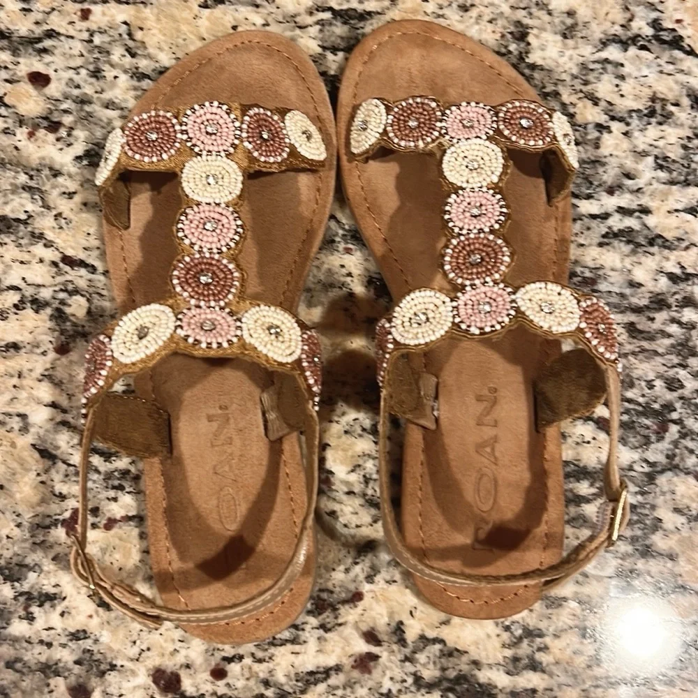 Bed|Stu Bead & Rhinestone Sandals